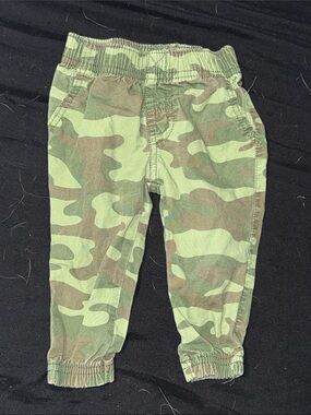 Kids Camouflage Jogger Pants - Green Camo